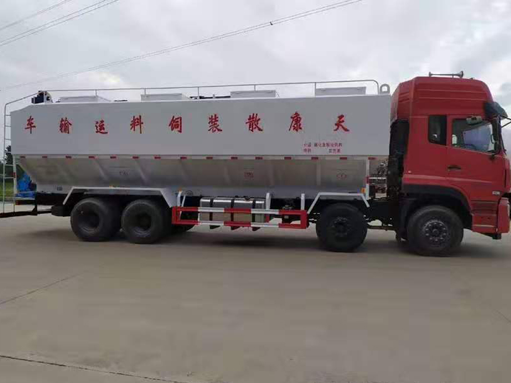 東風(fēng)天龍前四后八44方電動(dòng)散裝飼料車(chē)